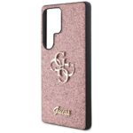 Guess Fixed Glitter Big 4G Metal Logo pink Kryt Samsung Galaxy S25 Ultra