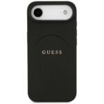Guess Grained Ring MagSafe black Kryt iPhone 17 Air