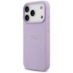 Guess Grained Ring MagSafe purple Kryt iPhone 17 Pro