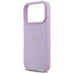 Guess Grained Ring MagSafe purple Kryt iPhone 17 Pro