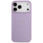 Guess Grained Ring MagSafe purple Kryt iPhone 17 Pro Max