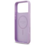Guess Grained Ring MagSafe purple Kryt iPhone 17 Pro Max