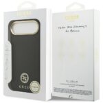Guess Grained Strass Logo MagSafe black Kryt iPhone 17 Air