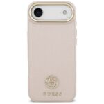 Guess Grained Strass Logo MagSafe pink Kryt iPhone 17 Air