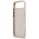 Guess Grained Strass Logo MagSafe pink Kryt iPhone 17 Air