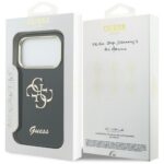 Guess IML 4G Script Metal black Kryt iPhone 17 Pro Max