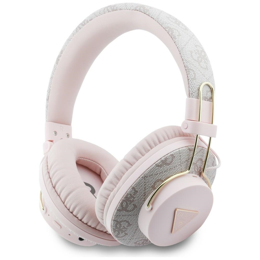 Guess Triangle Logo Bluetooth ENC Wireless Headphones pink